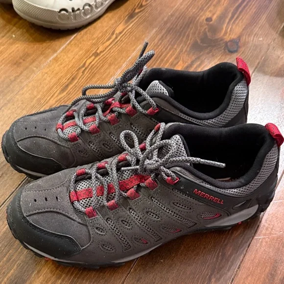 Merrell Black and Red Outdoor Shoes - Picture 2 of 5